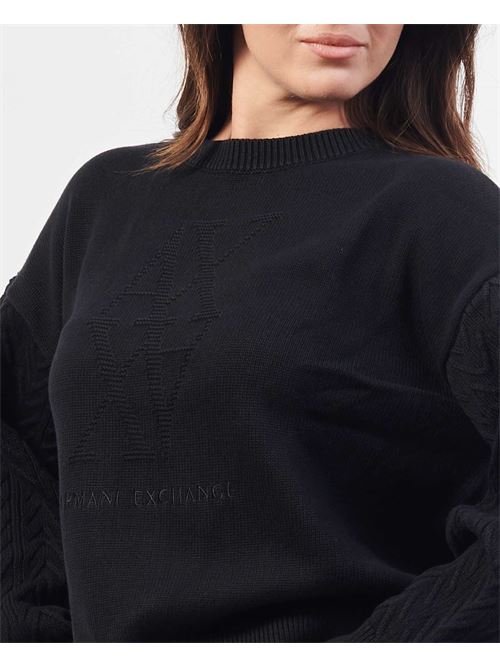 Armani Exchange Women's Cotton Sweater with Logo ARMANI EXCHANGE | 6DYM1C-YMZ1Z1200